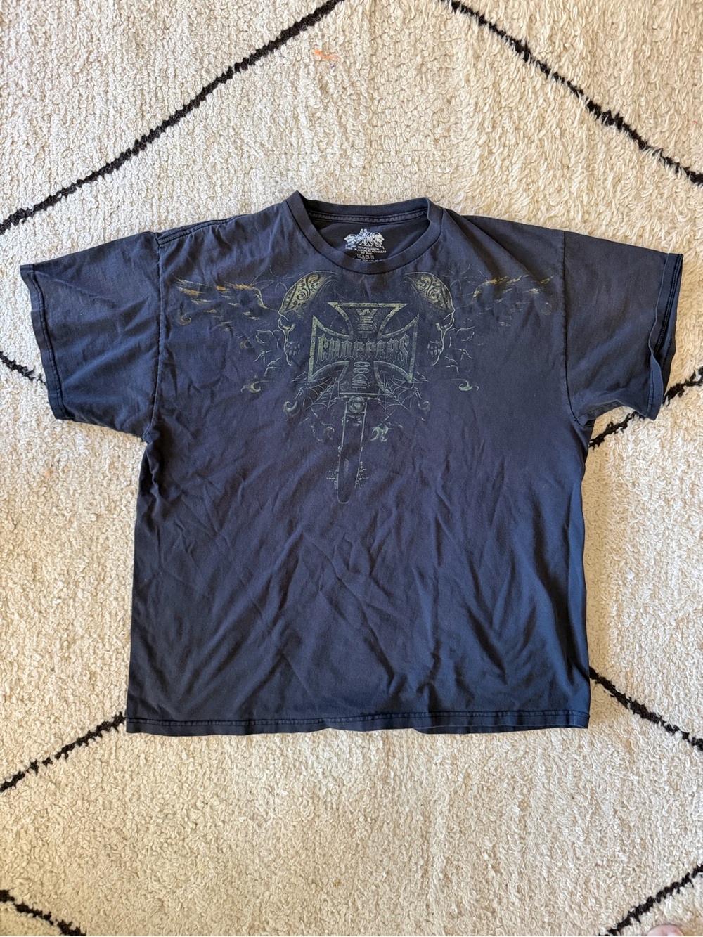 Vintage Y2K West Coast Choppers T Shirt XL Grunge Motorcycles